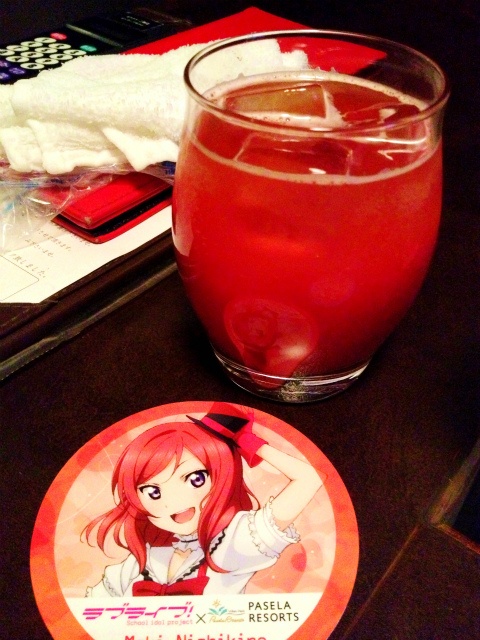 トマトジュース＋ビールの泡